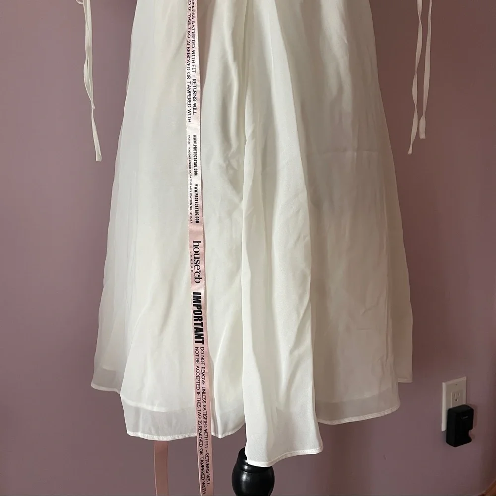 NEW! House of CB- Princess Ivory Georgette Mini Dress Size Small PLUS CUP - Picture 10 of 12